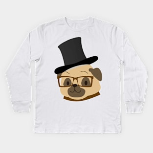 Cute Dogface Kids Long Sleeve T-Shirt